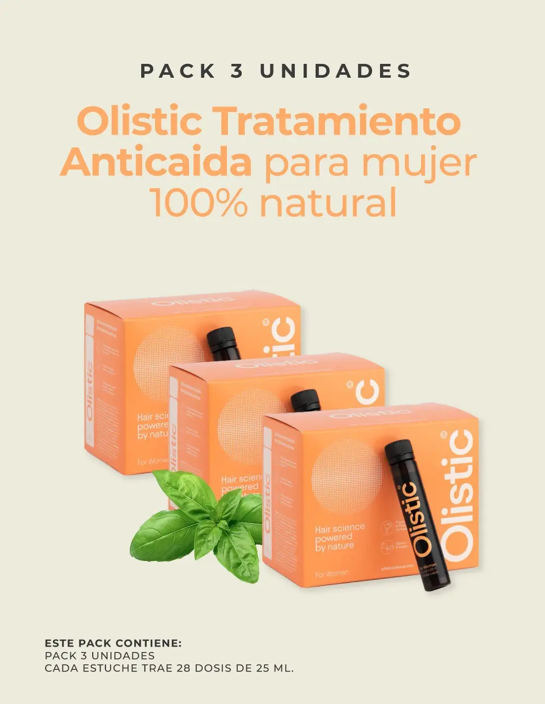 Olistic Women 28 viales pack 3 meses de tratamiento